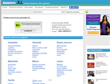 Tablet Screenshot of annonces-xl.com
